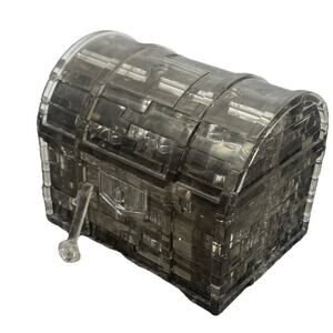 Crystal Puzzle, 52 Piece Jigsaw, Treasure Box, Black, 50137, Plastic{14}